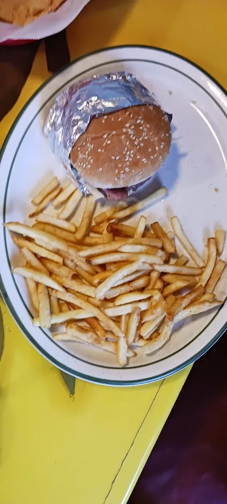 Hamburger and Fries