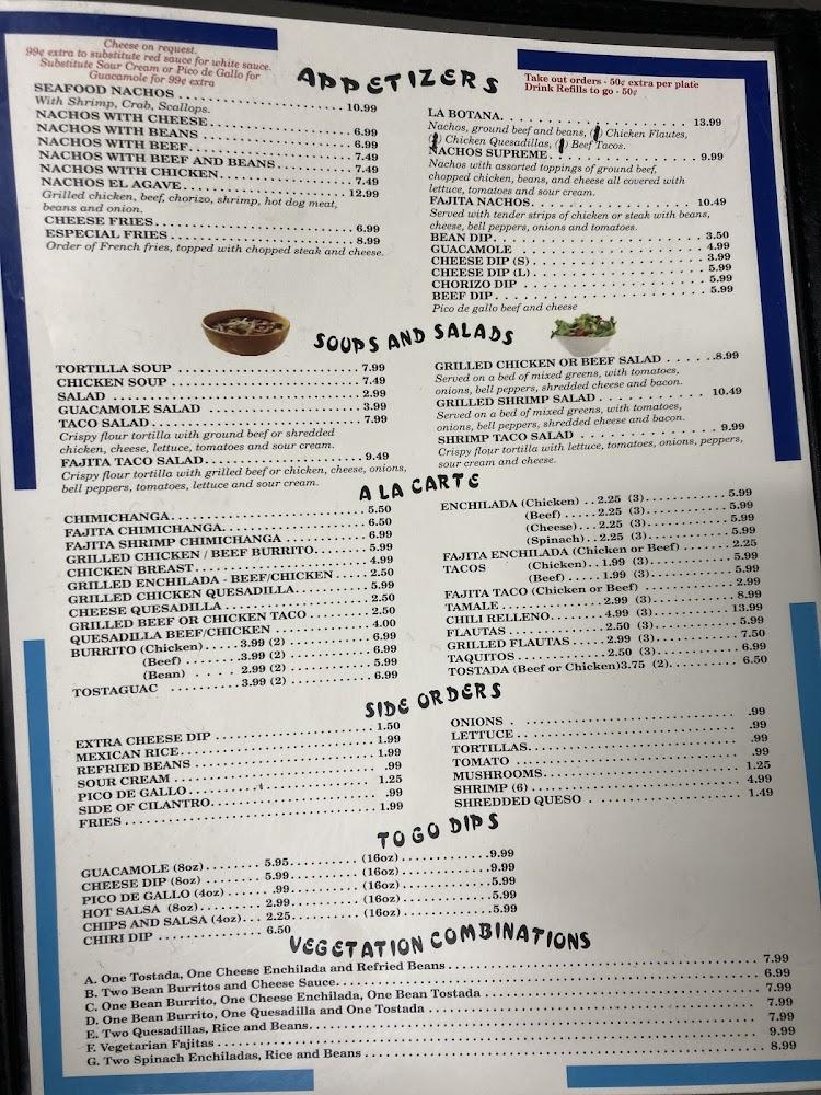 El agave mexican restaurant Menu image 1