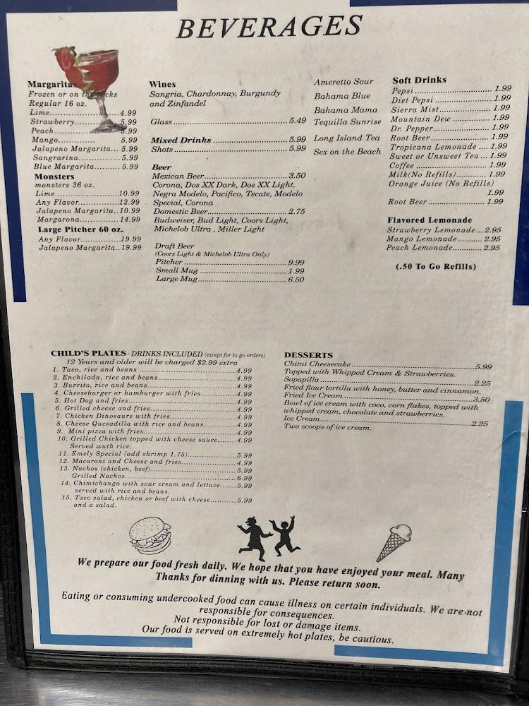 El agave mexican restaurant Menu image 4