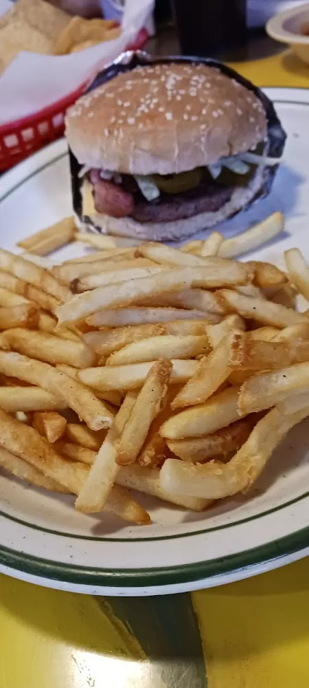 Mexican Hamburger with Fries